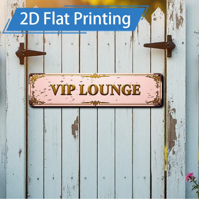 Home Bar Lounge - Papan Tanda Logam Ruang VIP Berwarna