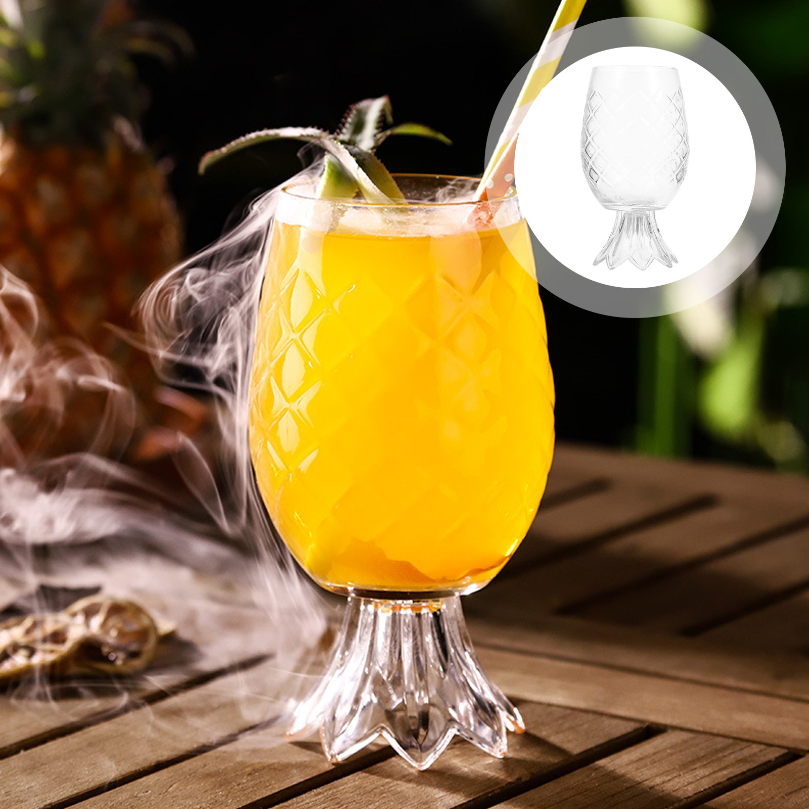 Home Bar Set - Set Gelas Koktail Berbentuk Nanas untuk